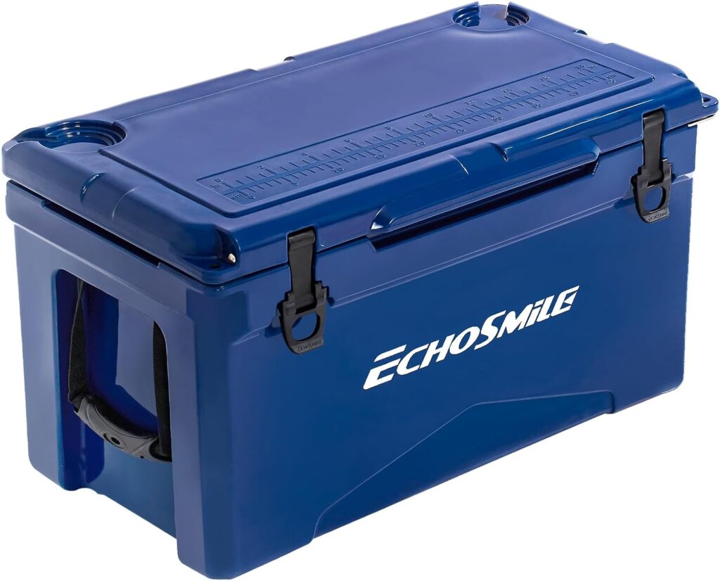 EchoSmile 25/30/35/40/75 Quart Rotomolded Cooler, Hard Cooler Insulated Portable Ice Chest, Suit for BBQ, Camping, Picnic, and Other Outdoor Activities