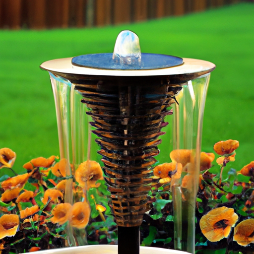 solar powered water fountain